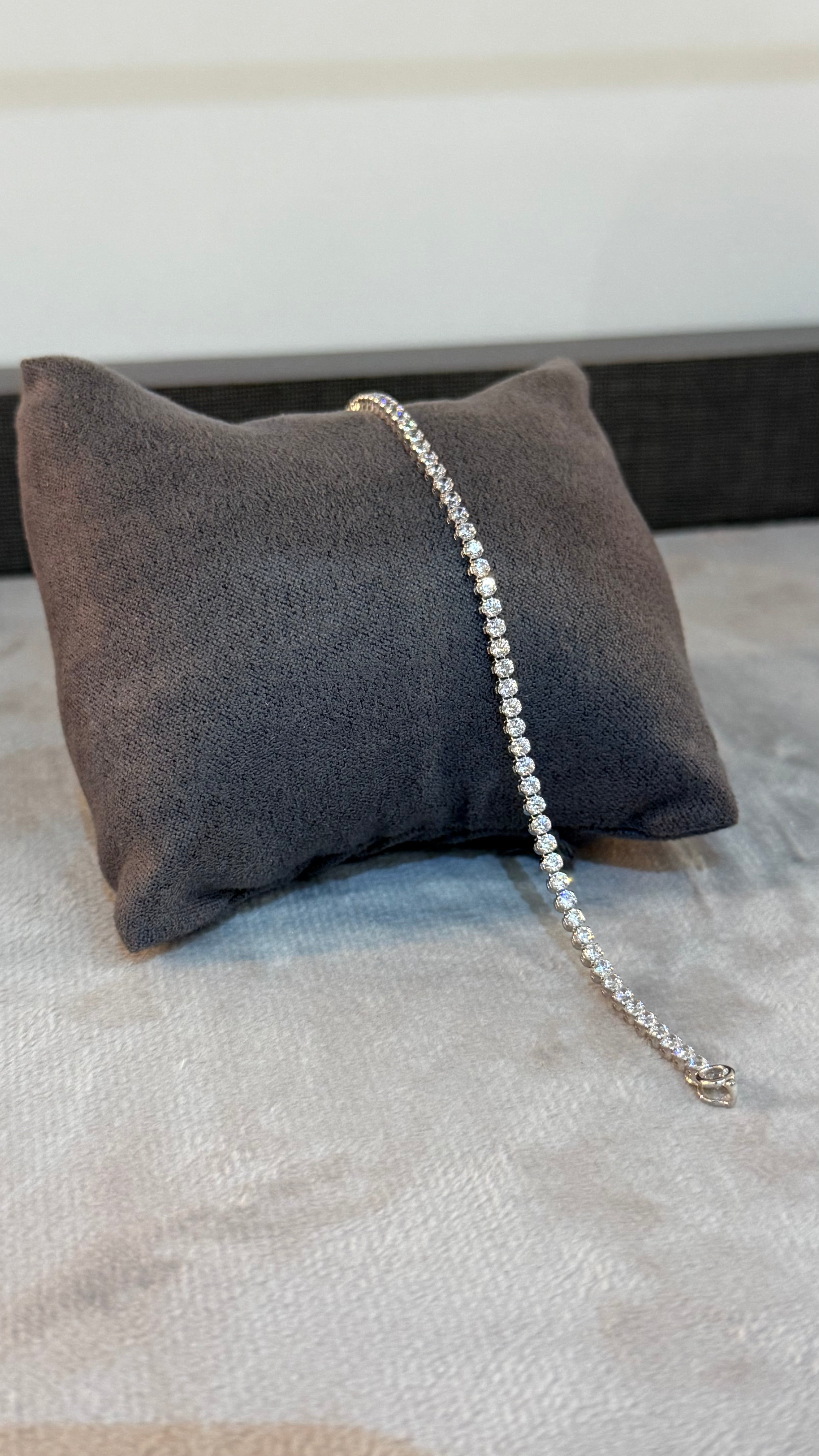 Pulsera Tenis (White Gold) 4,1-4,2Gr (adaptable)