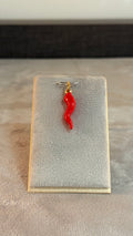 Dije Cornello Rojo Grande 1Gr