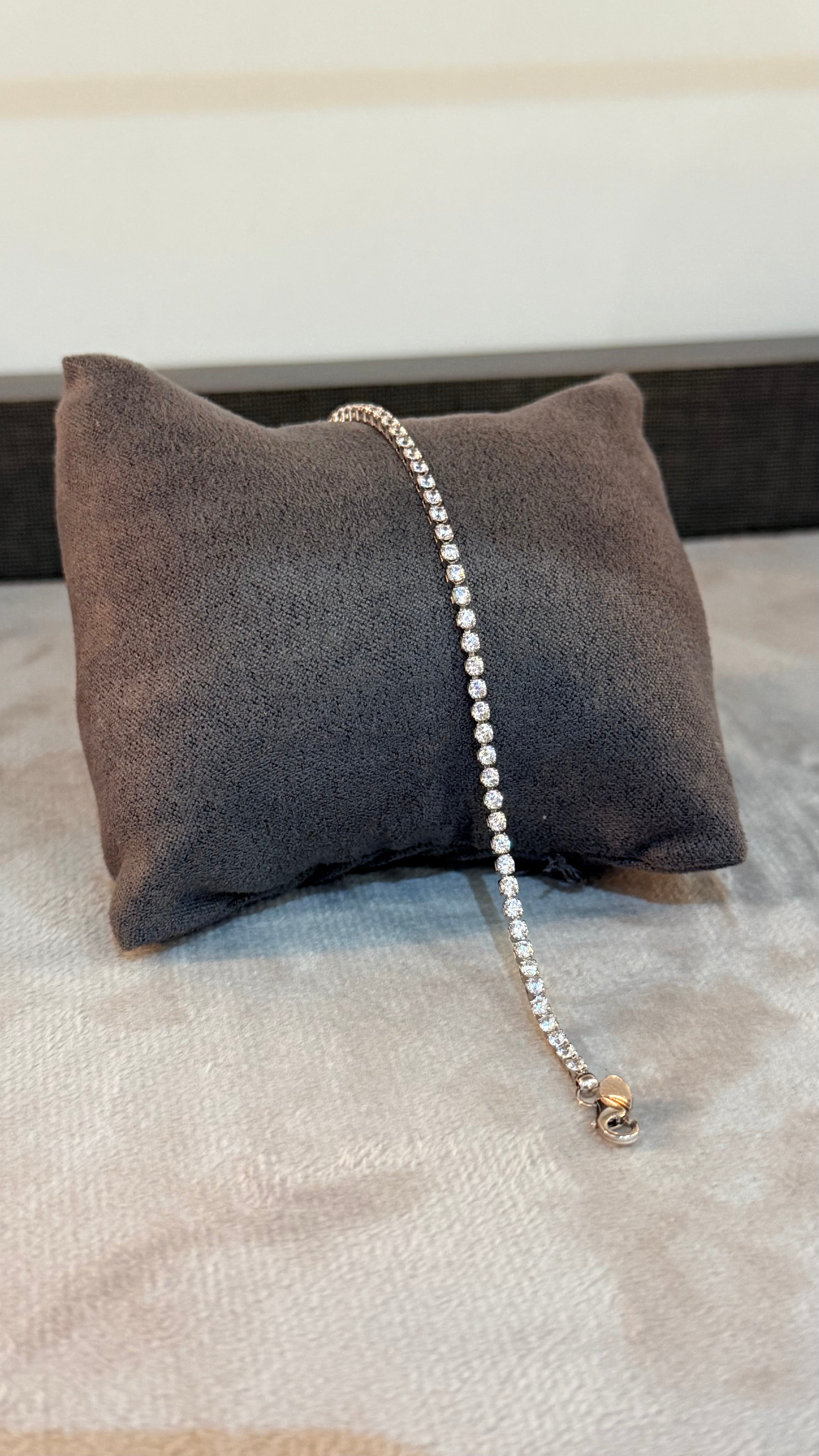 Pulsera Tenis (White Gold) 3,6Gr de 18Cm